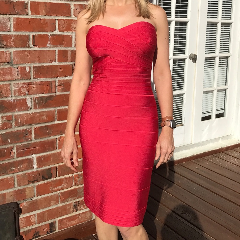 Herve Leger bandage dress
